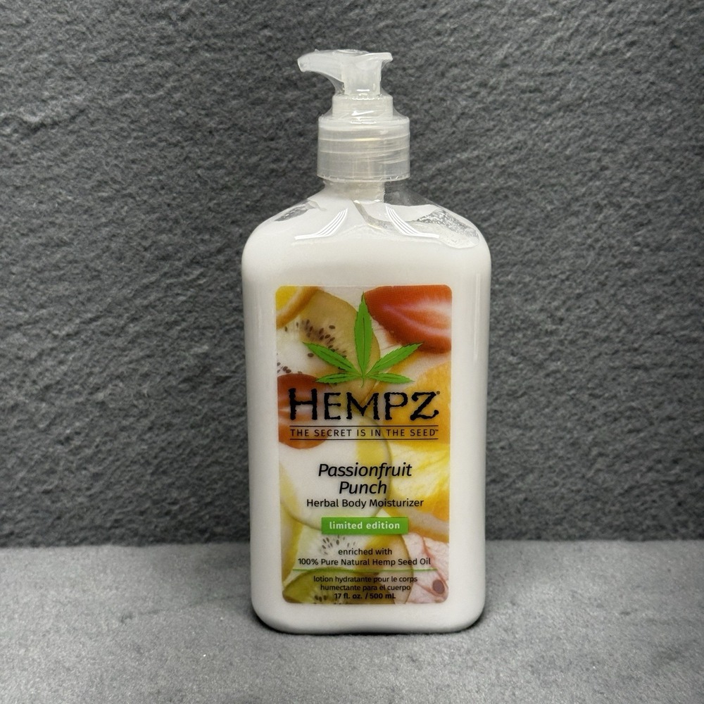 Hempz Limited Edition Passionfruit Punch Herbal Body Moisturizer 17oz NEW W/Pump